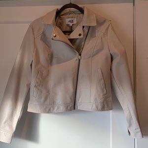 NWT JACK BY BB DAKOTA FAUX LEATHER MOTO JACKET